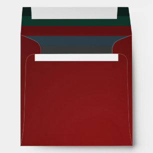 Festive Chic Elegant Rich Dark Red Customizable Envelope