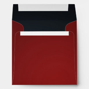 Festive Chic Elegant Rich Deep Red Customizable  Envelope