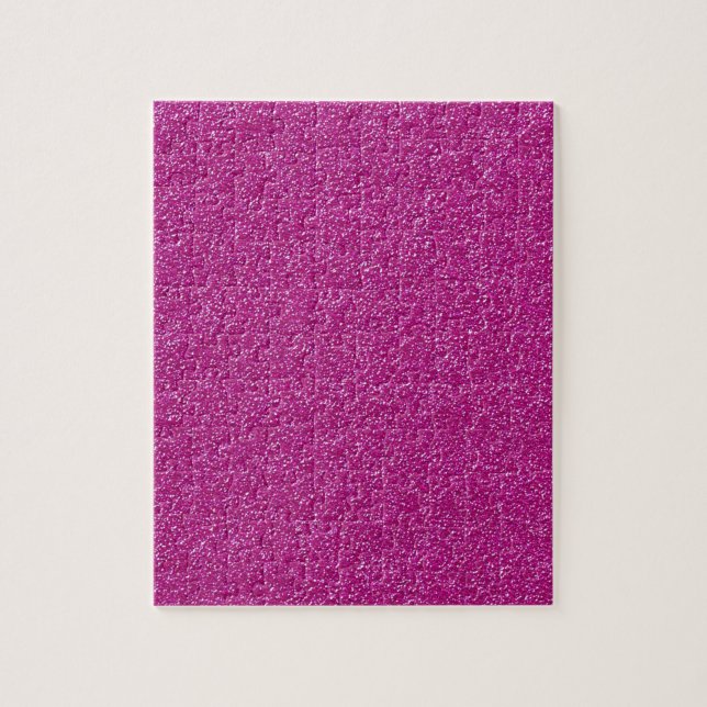 Festive Chic Pink Glitter Background Romantic Jigsaw Puzzle (Vertical)