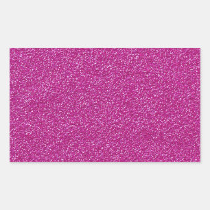 Festive Chic Pink Glitter Background Romantic Rectangular Sticker