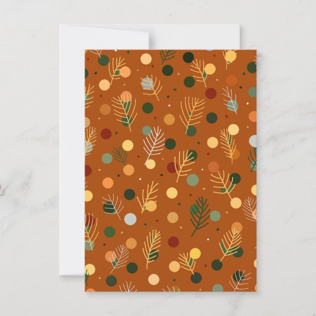 Festive Christmas and New Year invitation (Front)