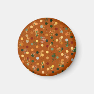 Festive Christmas and New Year pattern  Magnet