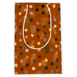 Festive Christmas and New Year pattern Medium Gift Bag