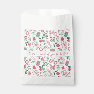 Festive Christmas Baby Shower Favour Bag