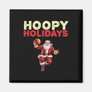 Festive Christmas Basketball Santa 2 Magnet