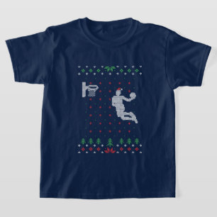 Festive Christmas basketball sports T-Shirt