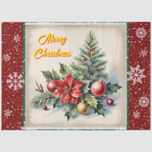 Festive Christmas Beautiful Old Collection Tissue Paper