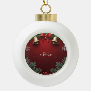 Festive Christmas Bells and Ornaments design 