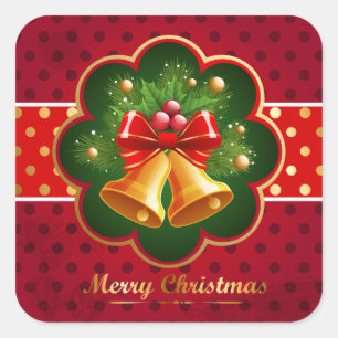Festive Christmas Bells Sticker