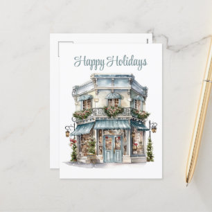 Festive Christmas business Holiday shop Postcard