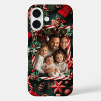 Festive Christmas Candy Cane Custom Photo 