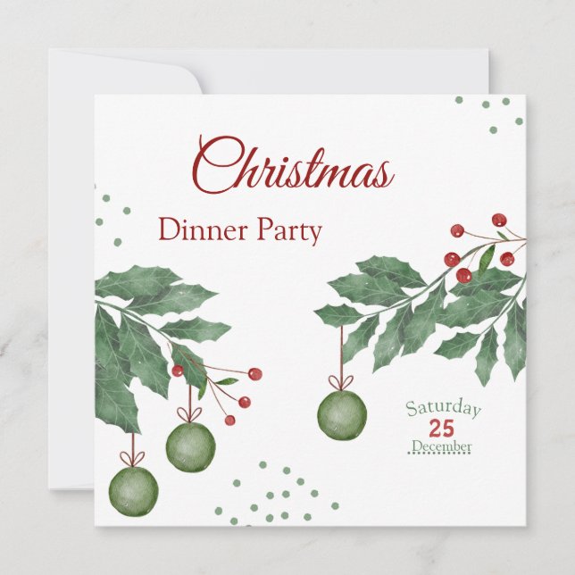  Festive Christmas Celebration Announcement (Front)