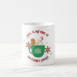 Festive Christmas Cheer Mug with Gingerbread Man