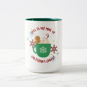 Festive Christmas Cheer Mug with Gingerbread Man a