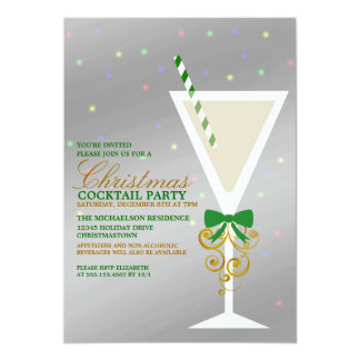 christmas cocktail party invites