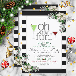 Festive Christmas Cocktail Party Invitation