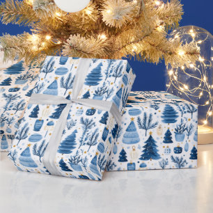 Festive Christmas comfy home tiled Wrapping Paper