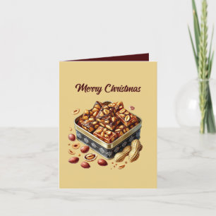 Festive Christmas customisable candy  Holiday Card