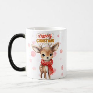 Festive Christmas-Cute Reindeer-Mug Magic Mug