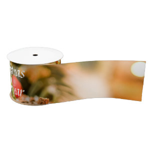 Festive Christmas Decoration  Satin Ribbon