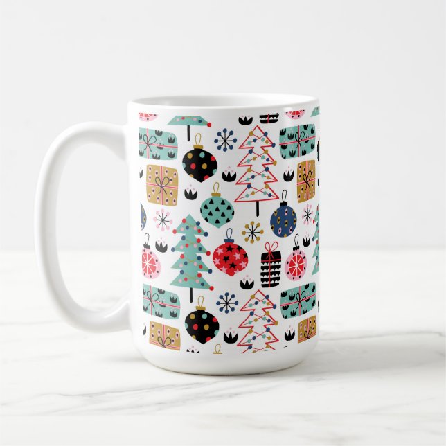Festive Christmas Design  Coffee Mug (Left)