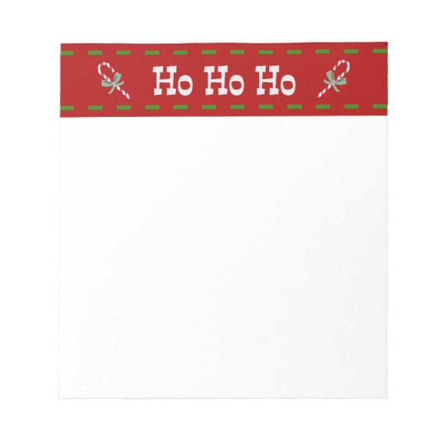 Festive Christmas Design Notepad (Front)