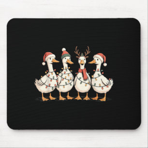 Festive Christmas Ducks Decorative Jolly Xmas Holi Mouse Pad