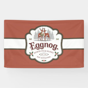 Festive Christmas eggnog vendors Banner
