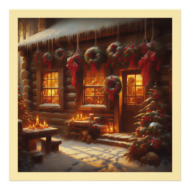 Festive Christmas Entryway Photo Print (Front)