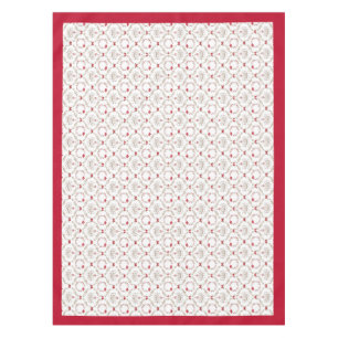 Festive Christmas Floral Damask Pattern Tablecloth