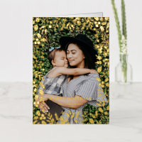 Festive Christmas Foliage Frame Happy Holidays