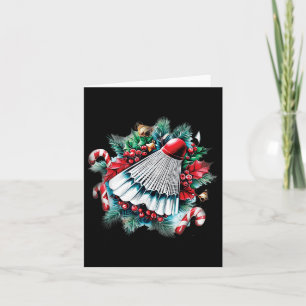Festive Christmas For Badminton Lovers, Christmas Card