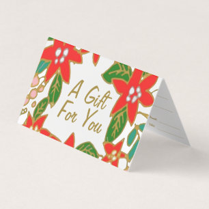 Festive Christmas Gift Certificate Card