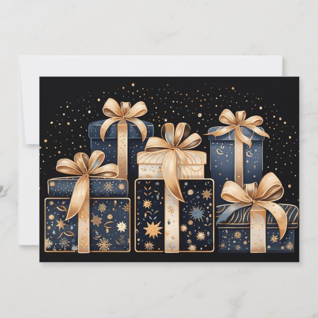 Festive Christmas Gift Greeting Card (Front)