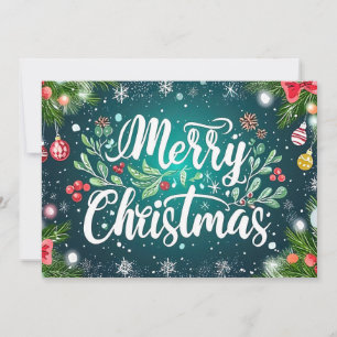 Festive Christmas Gift Greeting Card