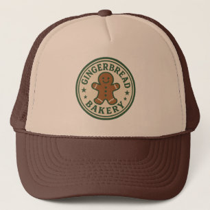Festive Christmas gingerbread Bakery Trucker Hat