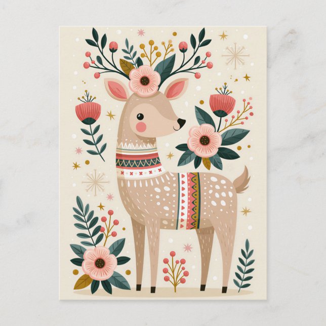 Festive Christmas Greeting Card (Front)