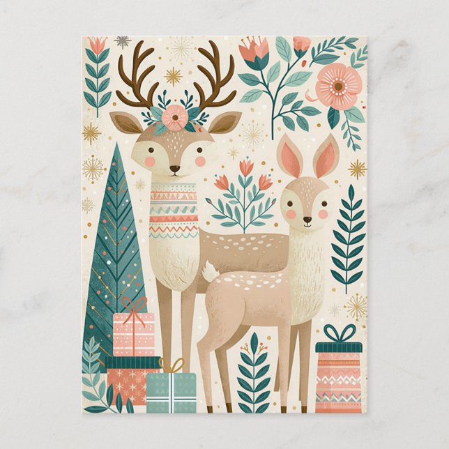 Festive Christmas Greeting Card (Front)