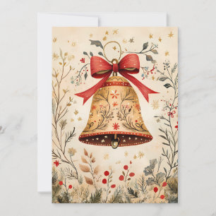 Festive Christmas Greeting Card Christmas Bell
