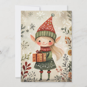 Festive Christmas Greeting Card Christmas Gnome