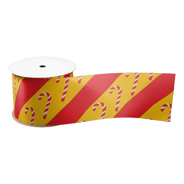 Festive Christmas Holiday Custom Satin Ribbon (Spool)