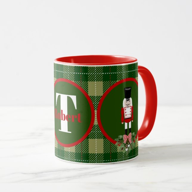 Festive Christmas Holiday nutcracker Mug (Front Right)