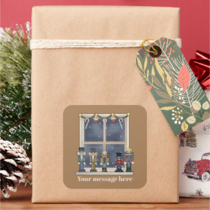 Festive Christmas Holiday nutcracker sticker