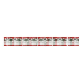 Festive Christmas | Holiday Plaid & Snowflake Desi Grosgrain Ribbon