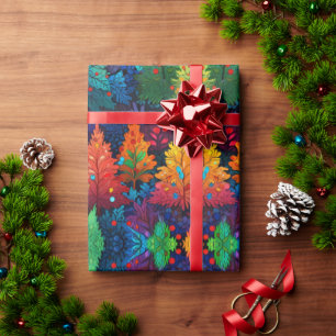 Festive Christmas holiday wrapping design Paper