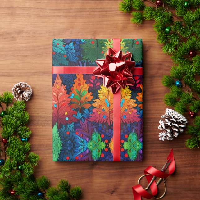 Festive Christmas holiday wrapping design Paper (Holiday Gift)