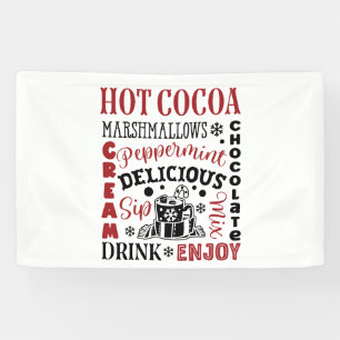 Festive Christmas Hot cocoa bar vendors  Banner