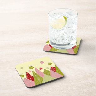 Festive Christmas Illustration Coaster