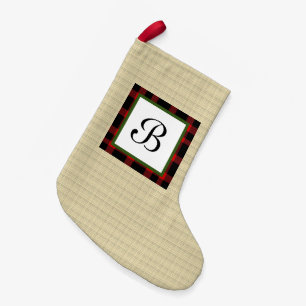 Festive/Christmas initialised stocking