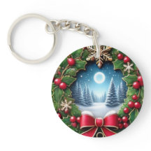 Festive Christmas Keychain - Holiday Charm